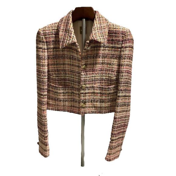 Hugo Boss jappa tweed crop multicolor jacket - Picture 2 of 8